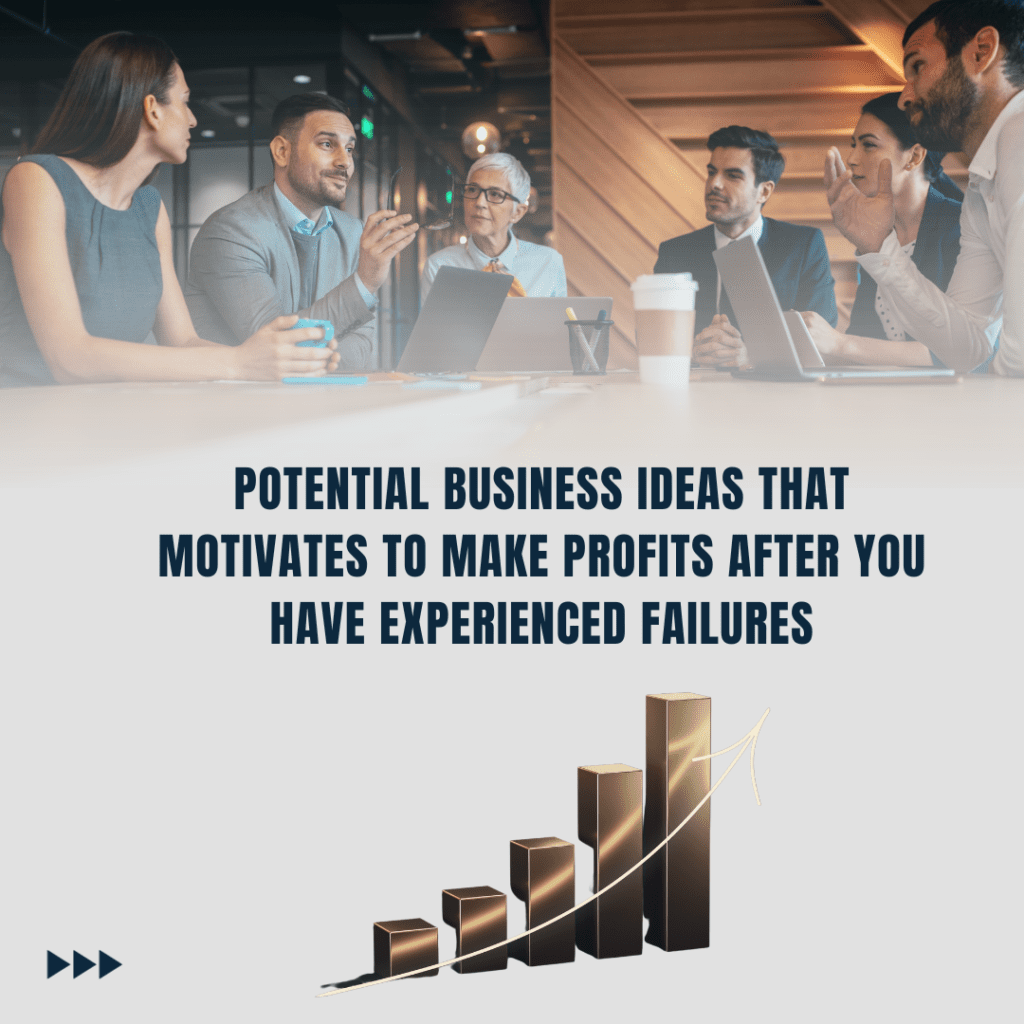 Potential Business Ideas That Motivates To Make Profits After You Have Experienced Failures